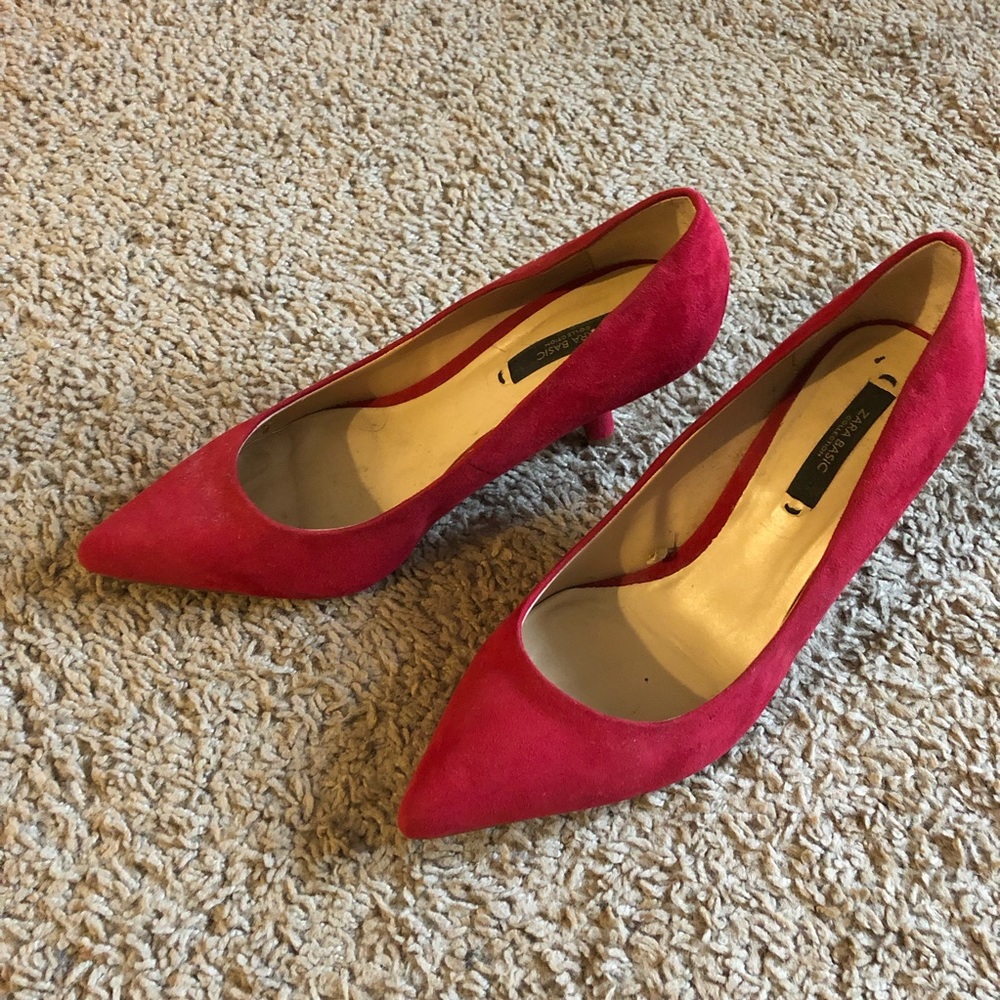 Zara Basic Red Heels